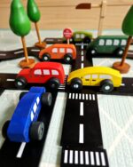 Coloured Wooden Cars -369